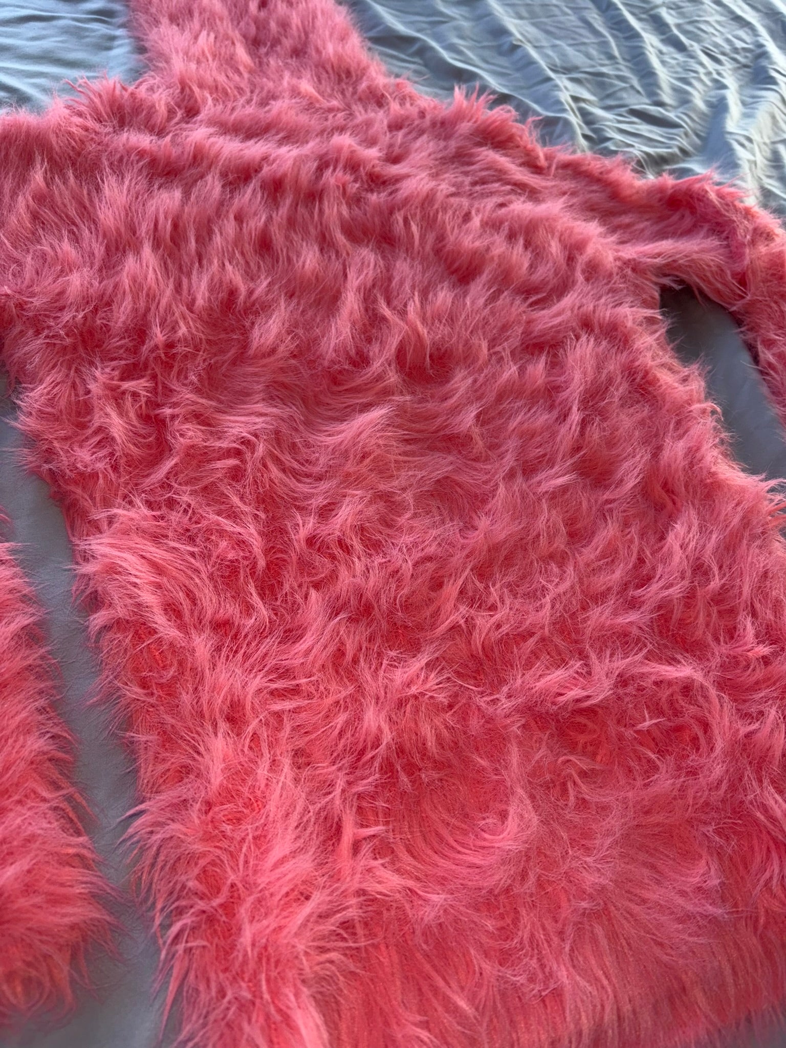 Pink Foxy Fur 50cm/20 inch Turtleneck Sweater